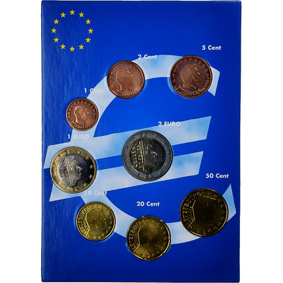Lussemburgo,
Set 1 ct. - 2 Euro,
euro set